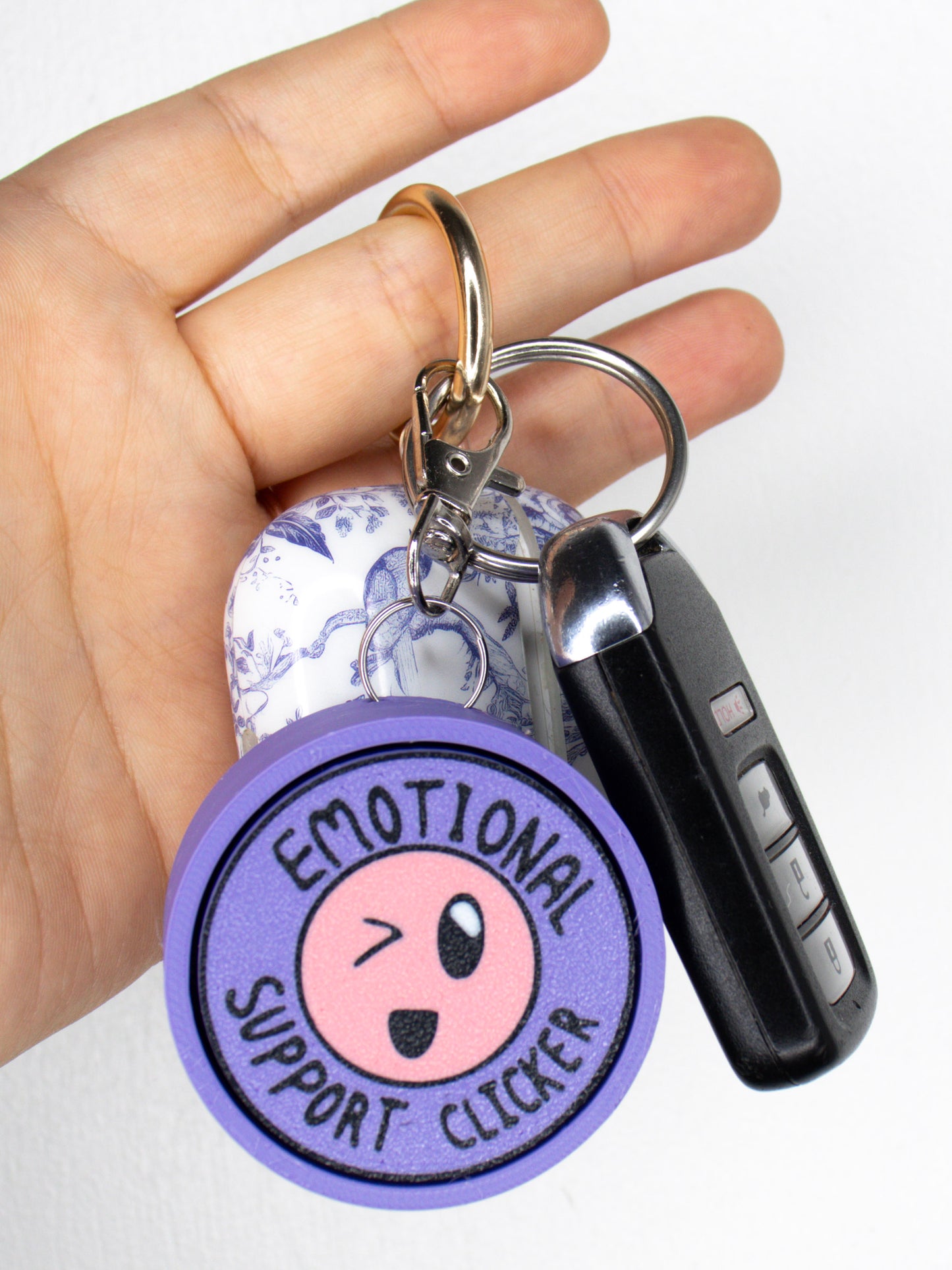 Emotional Support Clicker Keychain