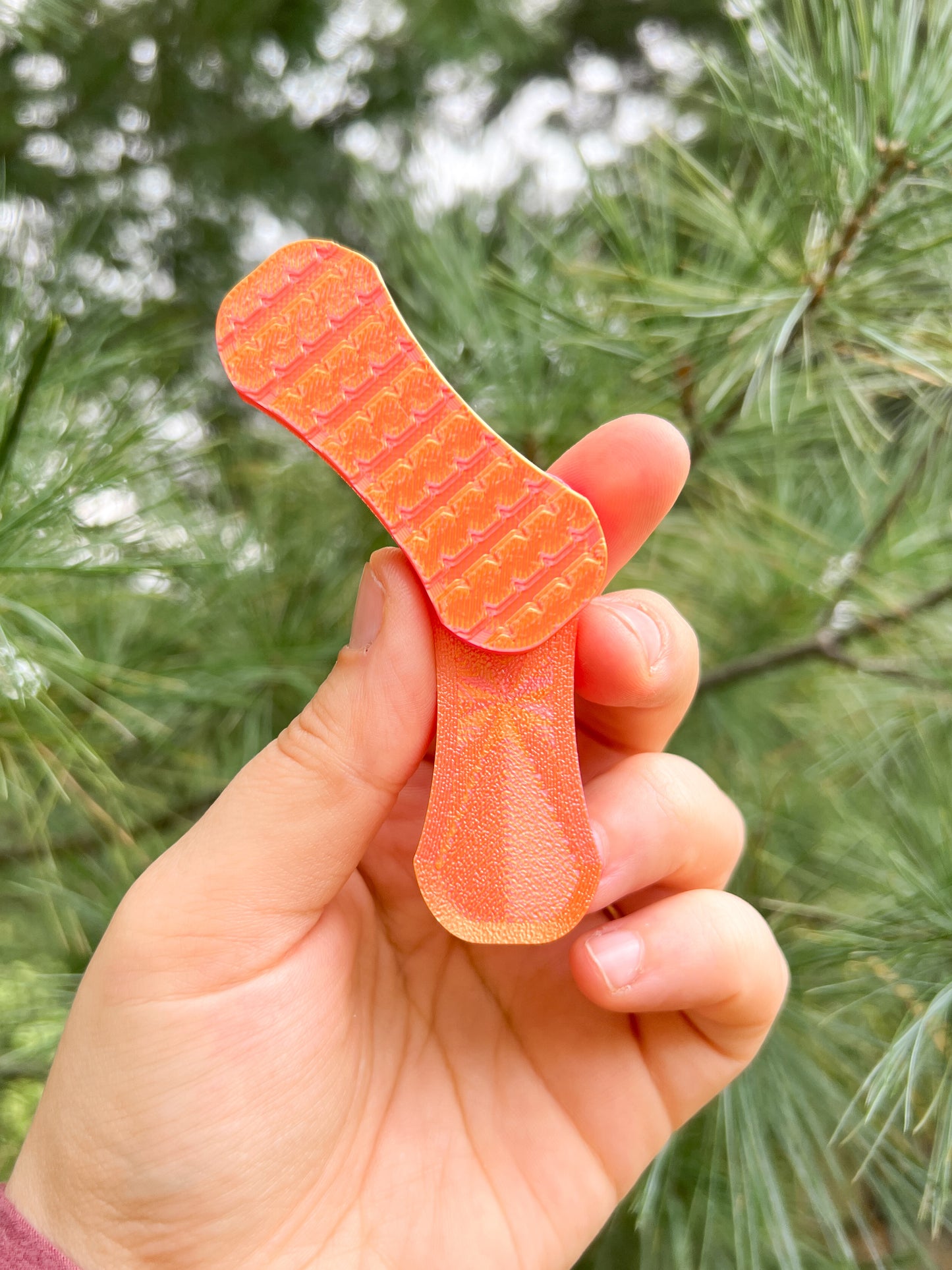 High Resistance Magnetic Fidget Slider in Peach Fizz