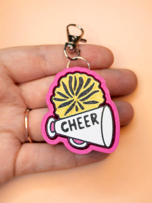 Print Pop Cheerleading Clicky Keychain