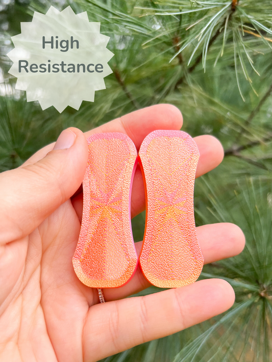 High Resistance Magnetic Fidget Slider in Peach Fizz