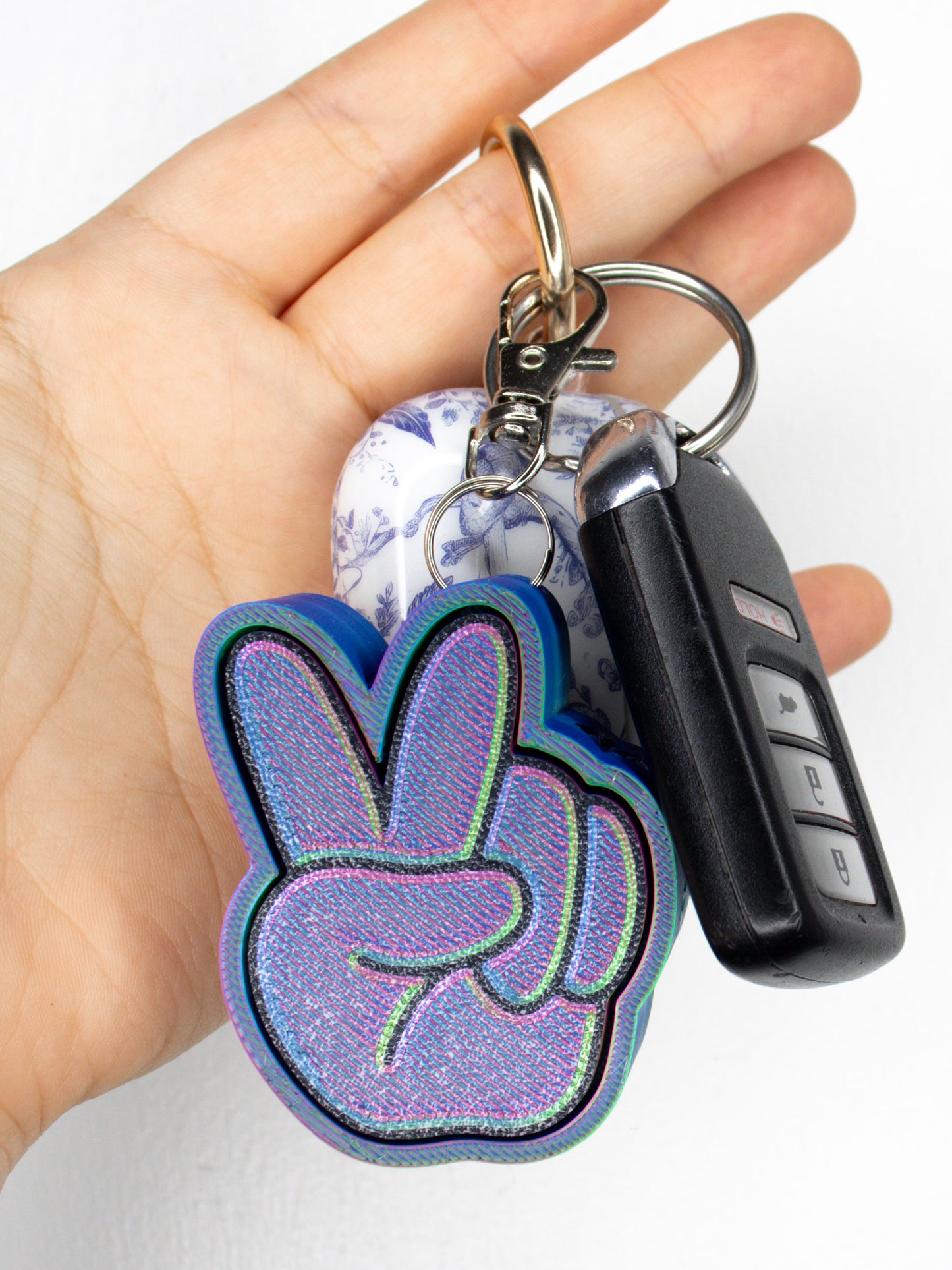 Peace Out Keychain