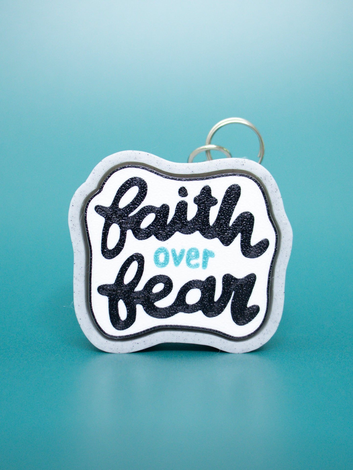 Faith Over Fear Keychain.