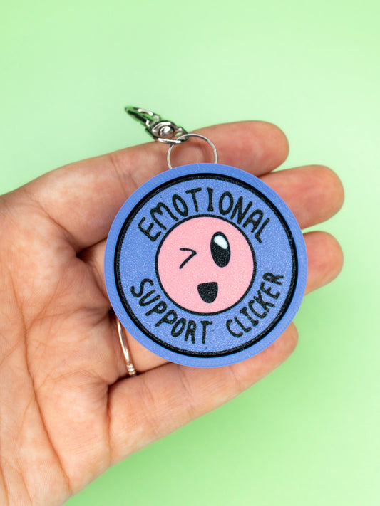 Emotional Support Clicker Keychain