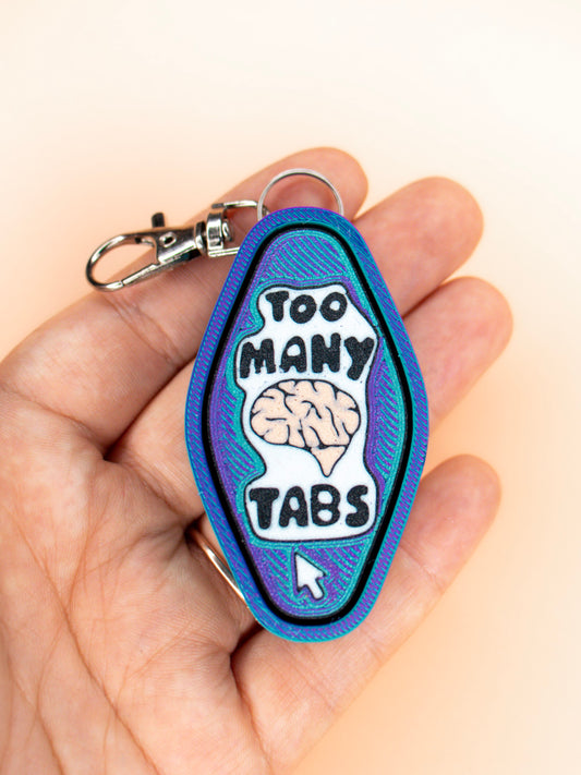 Too Many Tabs Keychain