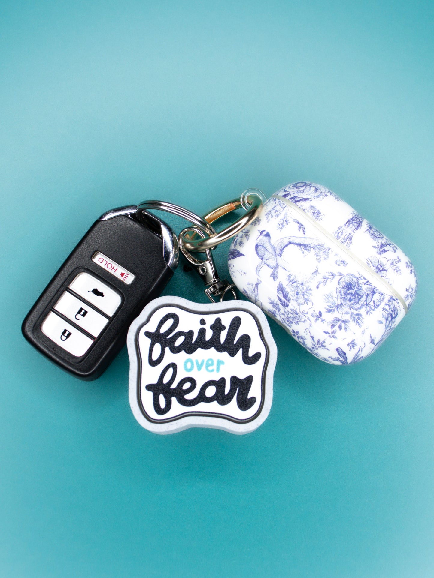 Faith Over Fear Keychain.