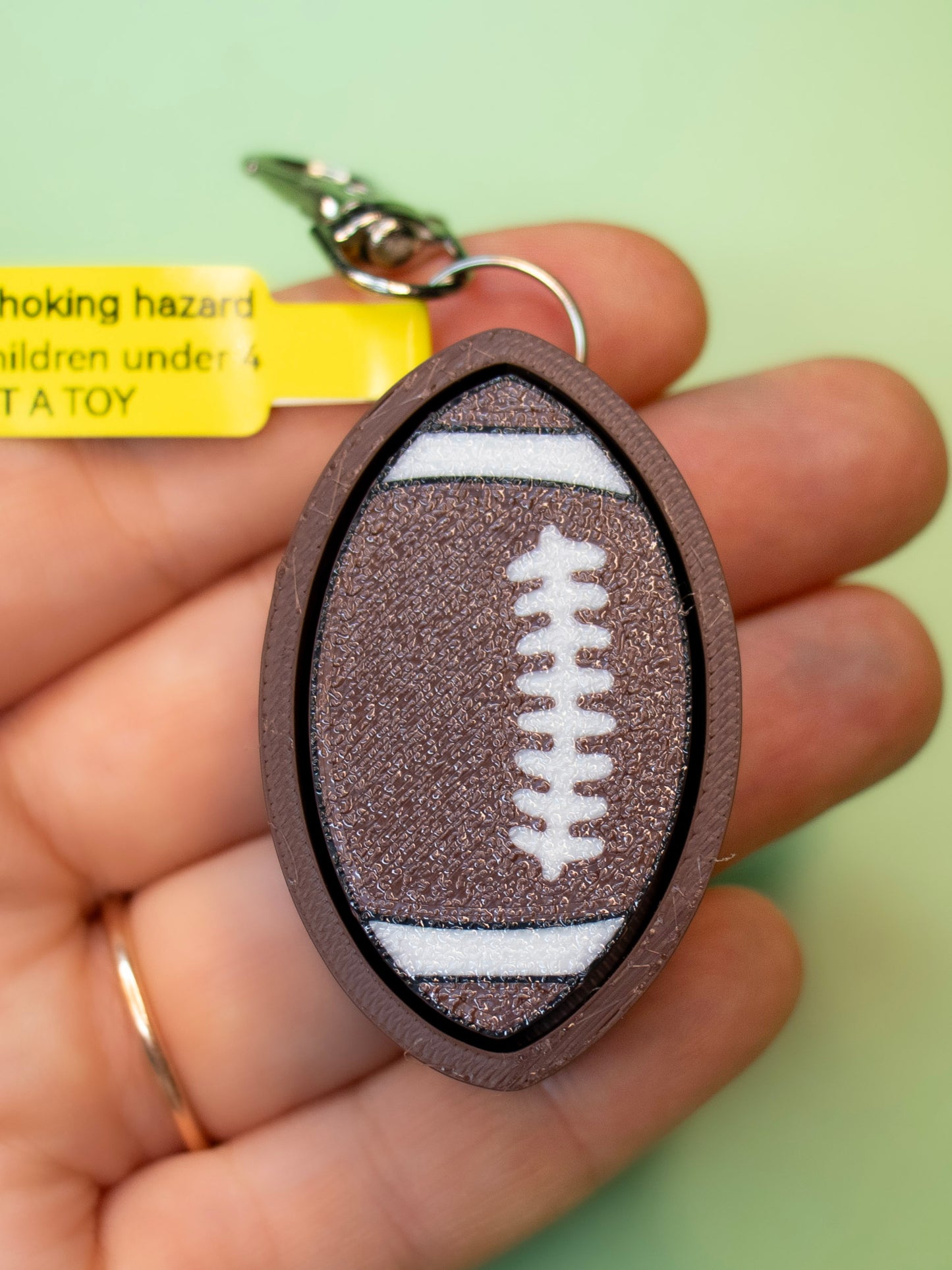 Print Pop Football Clicky Keychain