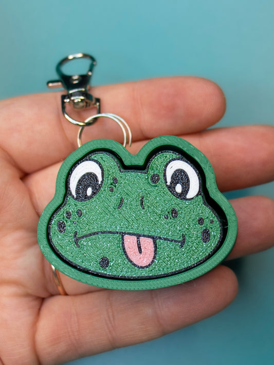 Print Pop Frog Clicky Keychain