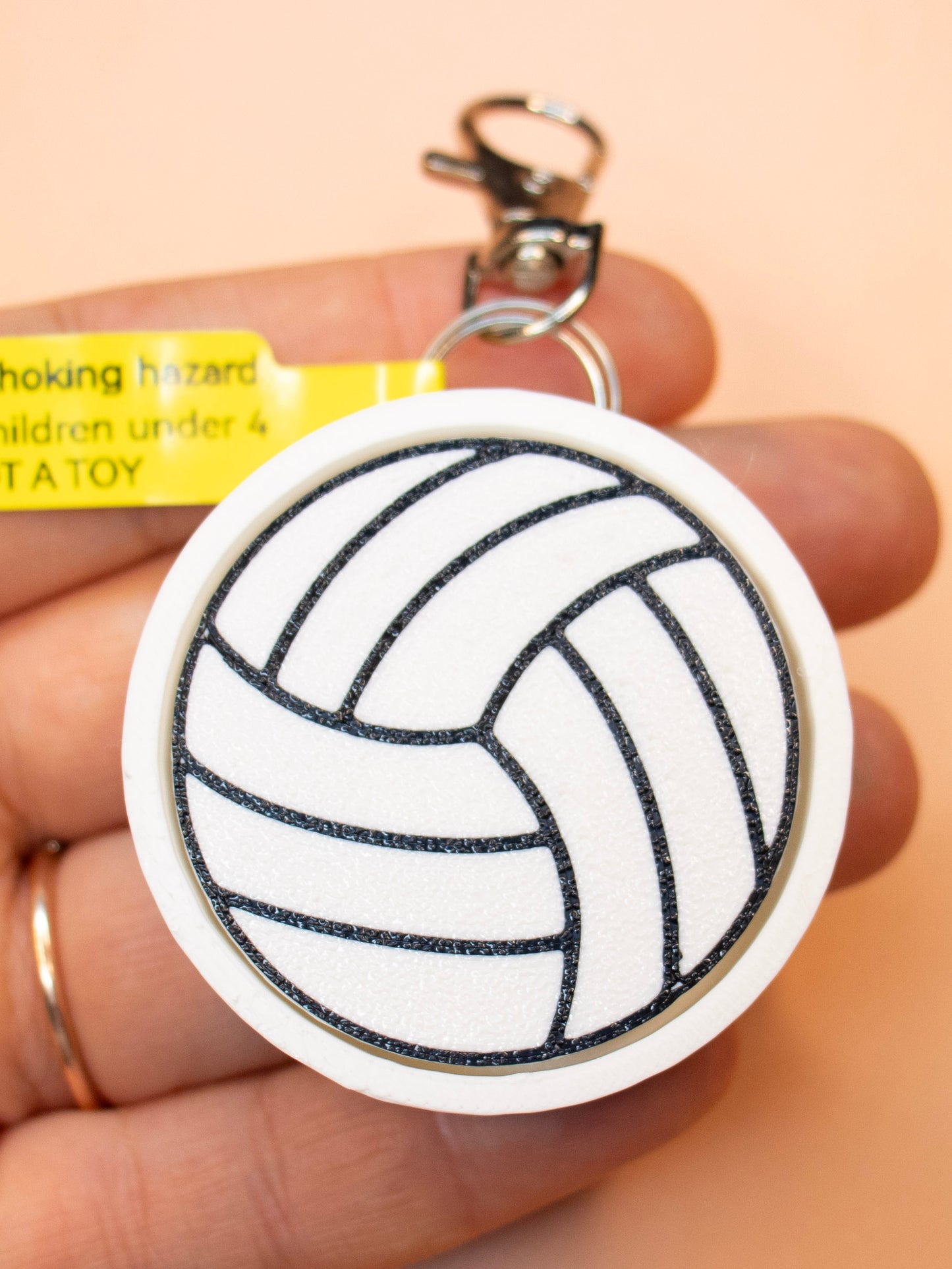 Volleyball Keychain Fidget Print Pop